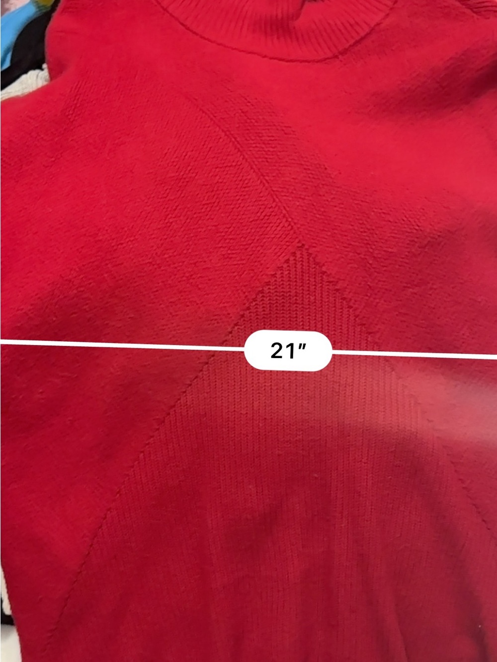 Talbots Bright Red Ribbed Sweater - Picture 7 of 8
